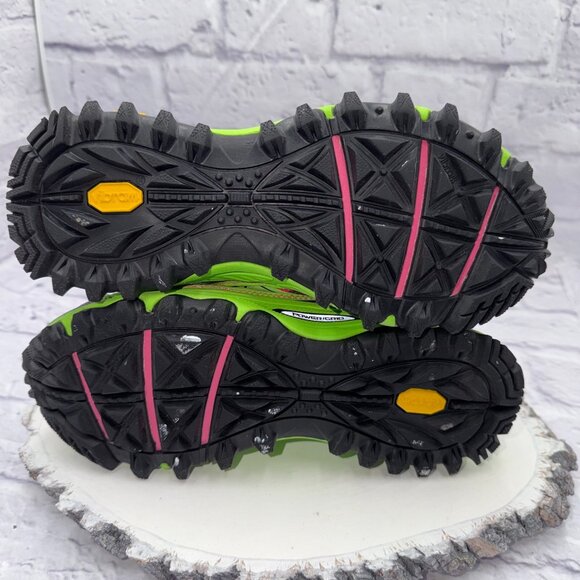 Saucony Xodus 6.0 Vibram Trail Running Shoes Women's Size 8 Neon Sneakers - Picture 13 of 13